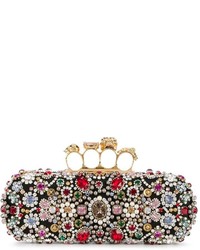 schwarze Clutch von Alexander McQueen