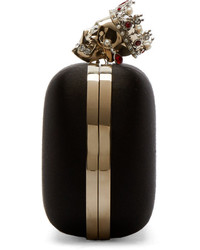 schwarze Clutch von Alexander McQueen