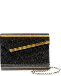 schwarze Clutch von Jimmy Choo