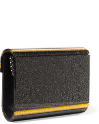 schwarze Clutch von Jimmy Choo