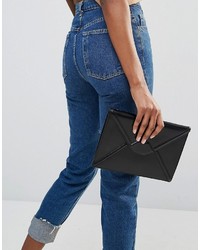 schwarze Clutch von Lulu Guinness