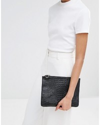 schwarze Clutch von Missguided