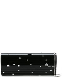 schwarze Clutch von Jimmy Choo