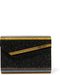 schwarze Clutch von Jimmy Choo