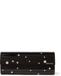 schwarze Clutch von Jimmy Choo