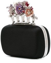 schwarze Clutch von Alexander McQueen