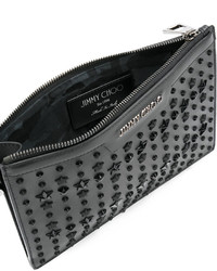 schwarze Clutch von Jimmy Choo