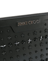 schwarze Clutch von Jimmy Choo