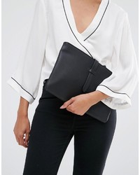 schwarze Clutch von Missguided