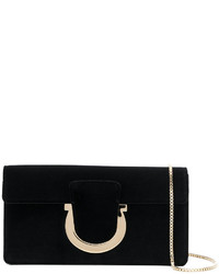 schwarze Clutch von Salvatore Ferragamo