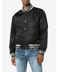 schwarze Collegejacke von Dolce & Gabbana