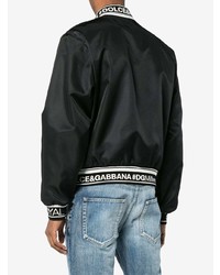 schwarze Collegejacke von Dolce & Gabbana