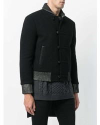 schwarze Collegejacke von Saint Laurent