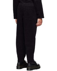 schwarze Cord Chinohose von YMC