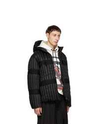 schwarze Daunenjacke von Moncler Genius