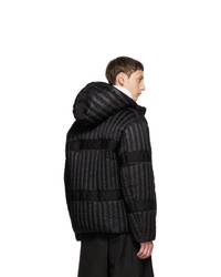 schwarze Daunenjacke von Moncler Genius