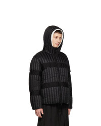 schwarze Daunenjacke von Moncler Genius