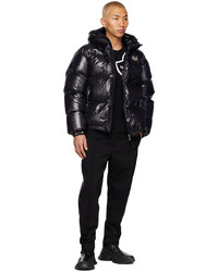 schwarze Daunenjacke von Moncler Genius