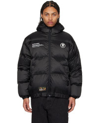 schwarze Daunenjacke von AAPE BY A BATHING APE