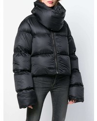 schwarze Daunenjacke von Rick Owens