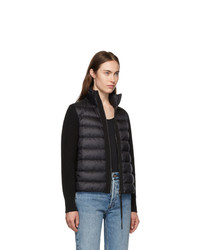 schwarze Daunenjacke von Moncler