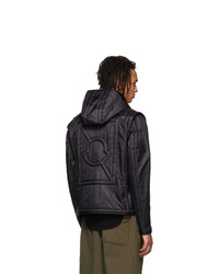 schwarze Daunenjacke von Moncler Genius