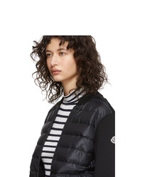 schwarze Daunenjacke von Moncler