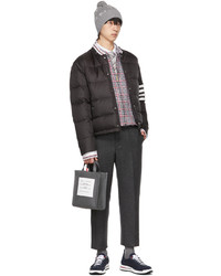 schwarze Daunenjacke von Thom Browne