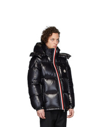 schwarze Daunenjacke von Moncler