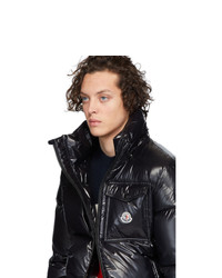 schwarze Daunenjacke von Moncler