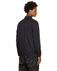 schwarze Daunenjacke von Stone Island