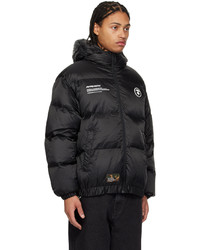 schwarze Daunenjacke von AAPE BY A BATHING APE