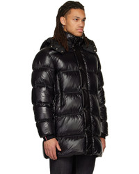 schwarze Daunenjacke von Moncler