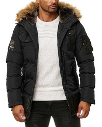 schwarze Daunenjacke von BLACKROCK