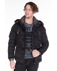 schwarze Daunenjacke von Cipo & Baxx