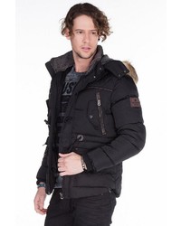 schwarze Daunenjacke von Cipo & Baxx