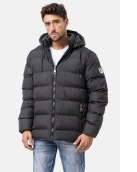 schwarze Daunenjacke von Cipo & Baxx