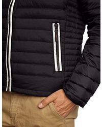 schwarze Daunenjacke