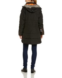 schwarze Daunenjacke