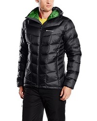 schwarze Daunenjacke