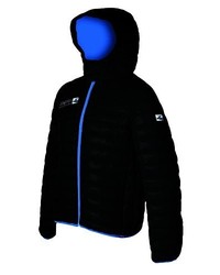 schwarze Daunenjacke