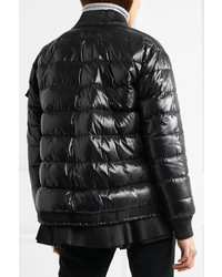 schwarze Daunenjacke von Moncler