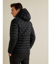 schwarze Daunenjacke von Mango Man