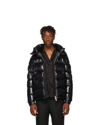 schwarze Daunenjacke von Moncler