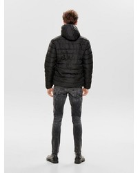 schwarze Daunenjacke von ONLY & SONS