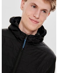 schwarze Daunenjacke von ONLY & SONS