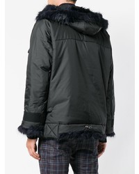 schwarze Daunenjacke von Sacai