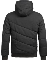 schwarze Daunenjacke von Ragwear