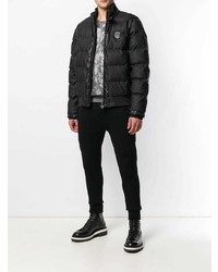 schwarze Daunenjacke von Frankie Morello