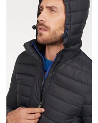 schwarze Daunenjacke von Superdry